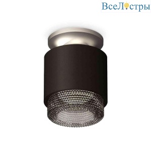 Комплект накладного светильника Ambrella light Techno Spot XS7511102 SBK/MCH/BK черный песок/хром матовый/тонированный (N7928, C7511, N7192)