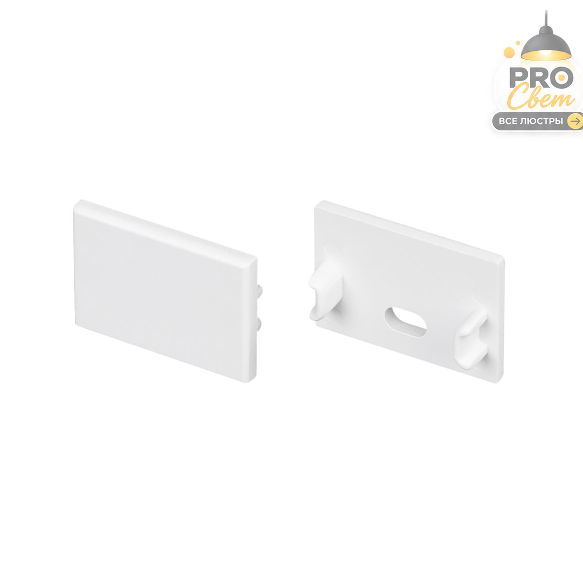 комплект заглушек arlight fantom-bent-w21 white (пластик) 064496