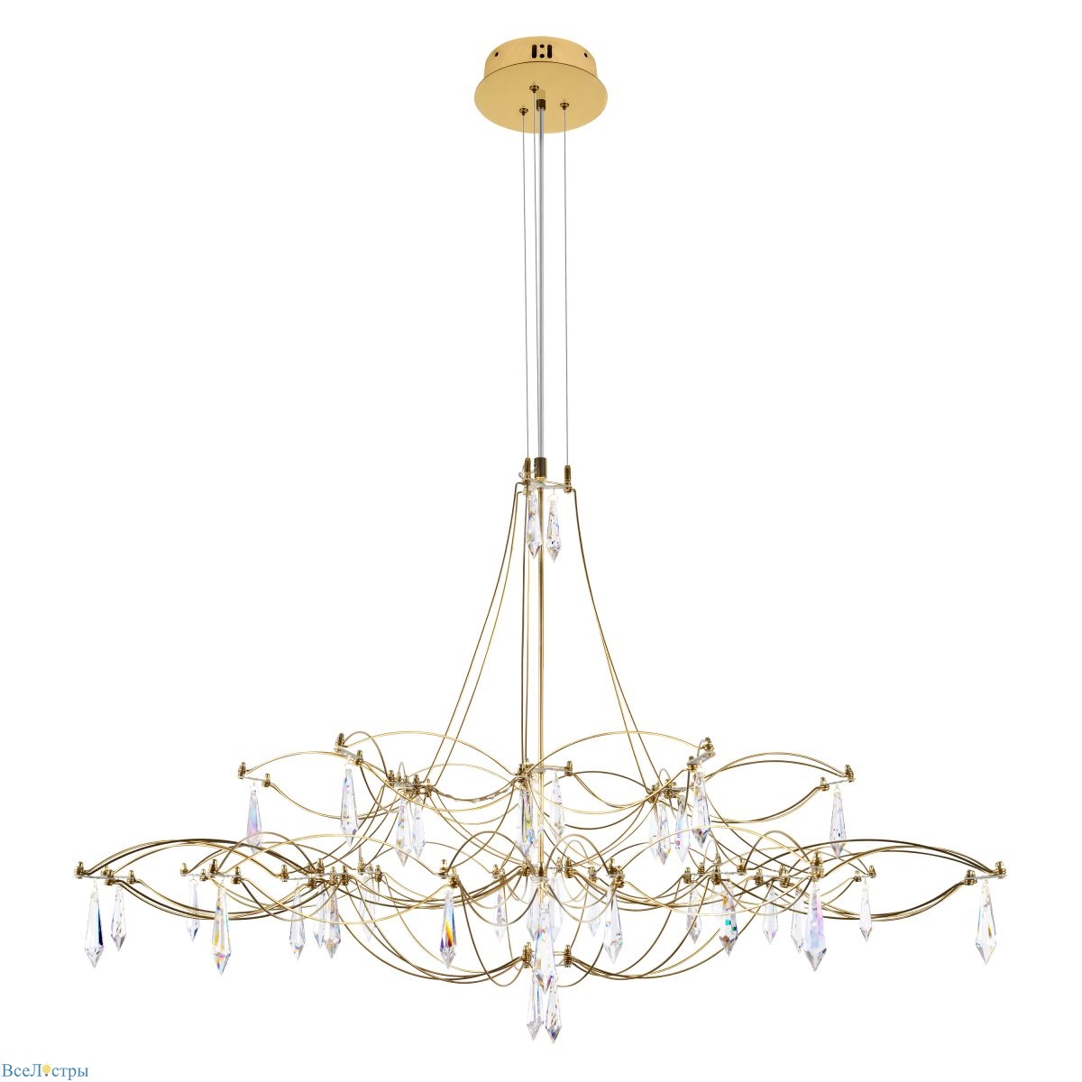 подвесная люстра loft it mira 10590/1000 gold asfour