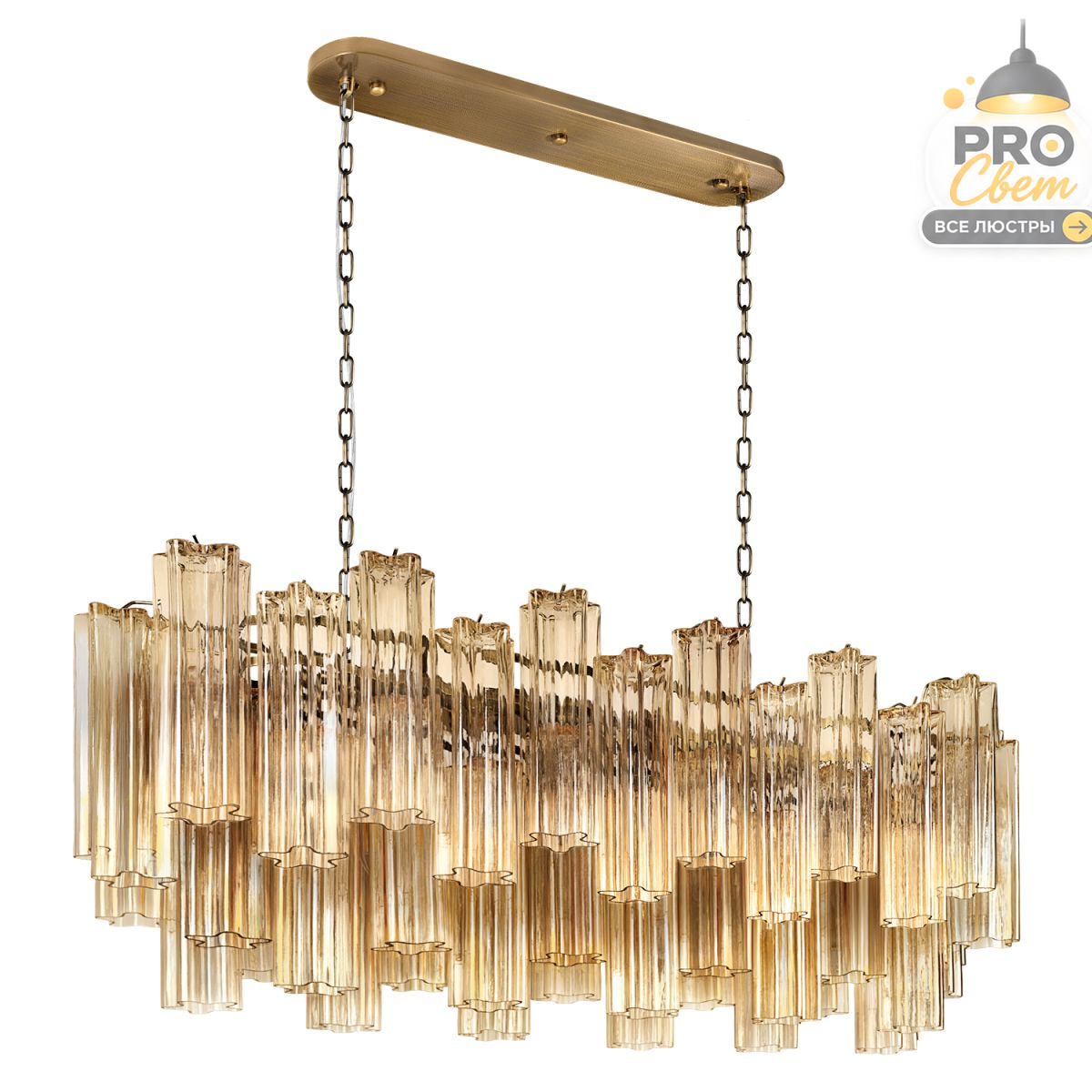 подвесная люстра loft it murano 10580/1000r champagne