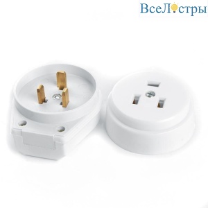 Розетка с вилкой для плит Stekker c/з 32A 250V PPG32-52-20 39469