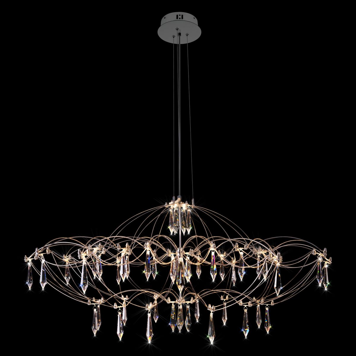 подвесная люстра loft it mira 10586/900 silver asfour