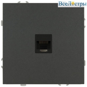 Розетка Эра Galaxy 15-3107-06 информационная RJ45 IP20 графит Б0070745