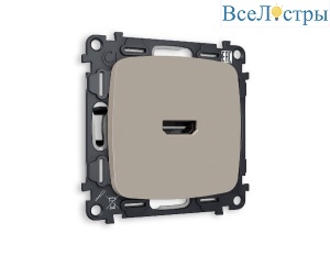 Комплект механизма розетки HDMI 2.0 40V/500MO 2.0GHz 5-18Gbit/s Ambrella Volt Omega MO374010