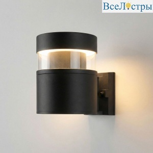Уличный настенный светильник Elektrostandard 1530 TECHNO LED черный 4690389219139 a072083
