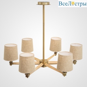 Люстра на штанге ImperiumLoft Stavra Jorgenson Beige/Light Wood 203573-26