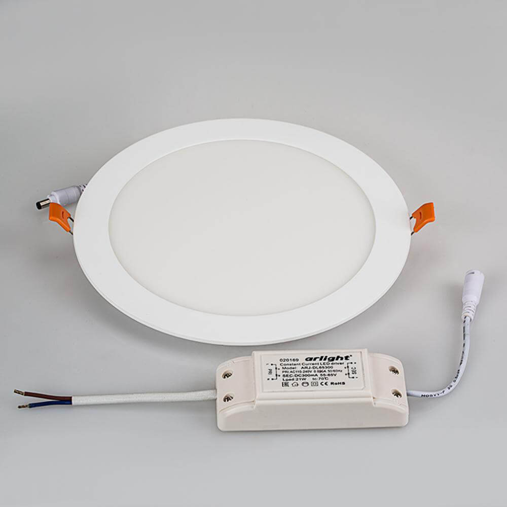 встраиваемый светодиодный светильник arlight dl-225m-21w warm white 020119