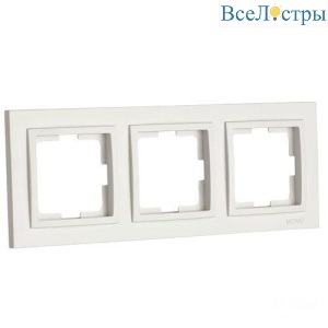 Рамка 3-постовая Mono Electric Larissa слоновая кость 103-010100-162
