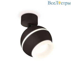Комплект накладного светильника Ambrella light Techno Spot XM1102017 SBK/FR черный песок/белый матовый (A2210, C1102, N7165)