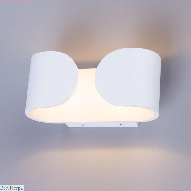 настенный светодиодный светильник arte lamp parentesi a1419ap-1wh
