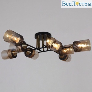 Потолочная люстра Reluce 48460-0.3-08 BK+COPPER