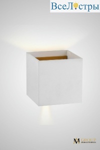 Настенный светильник AM Group AM113-2X5W WH+GL