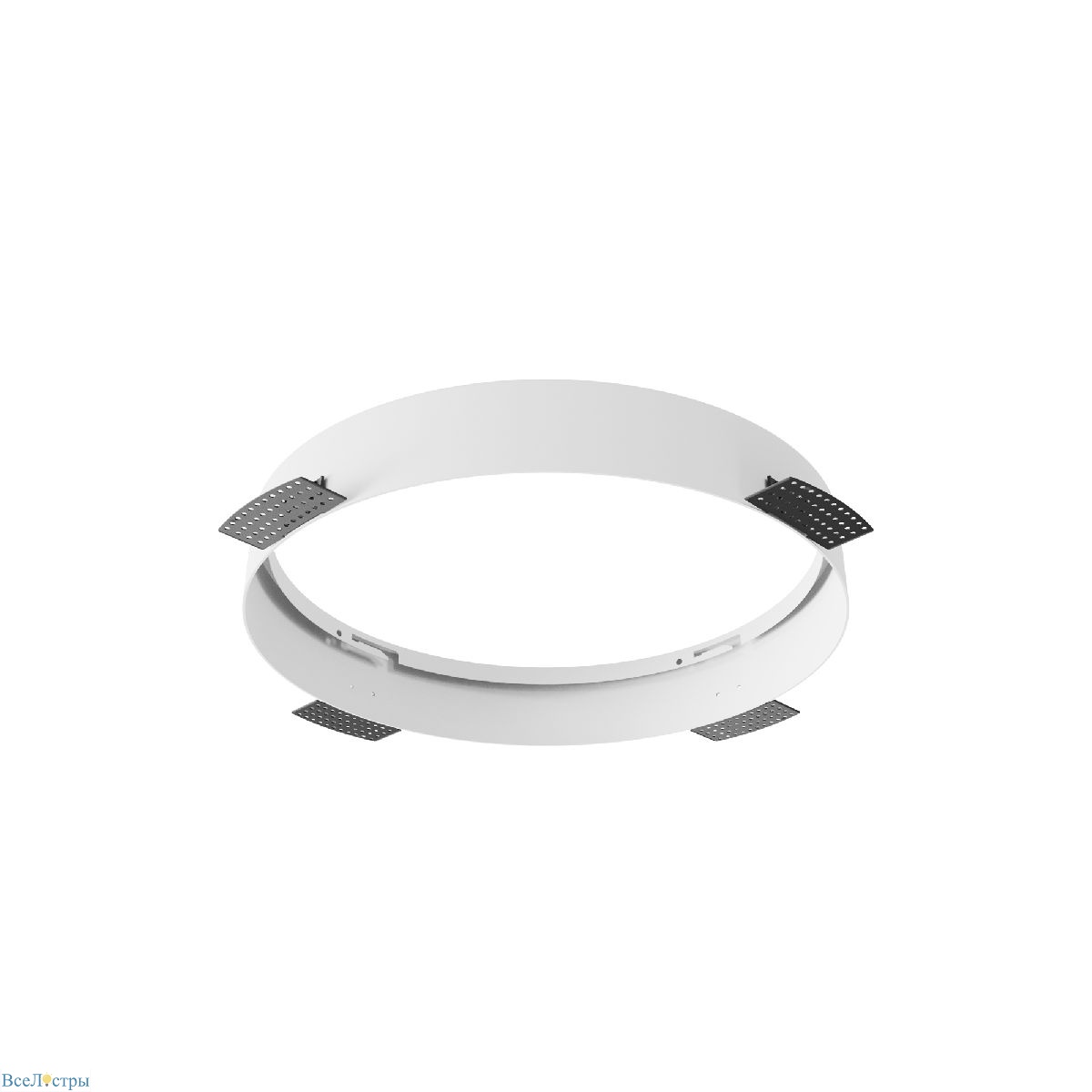 рамка для встраиваемого светильника maytoni downlight dla032-trs45-w