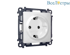 Комплект механизма розетки с/з на винтовых зажимах Ambrella Volt Alfa MA126010