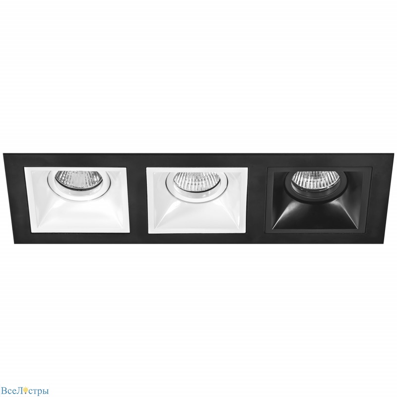 встраиваемый светильник lightstar d537060607 (214537+214506+214506+214507)
