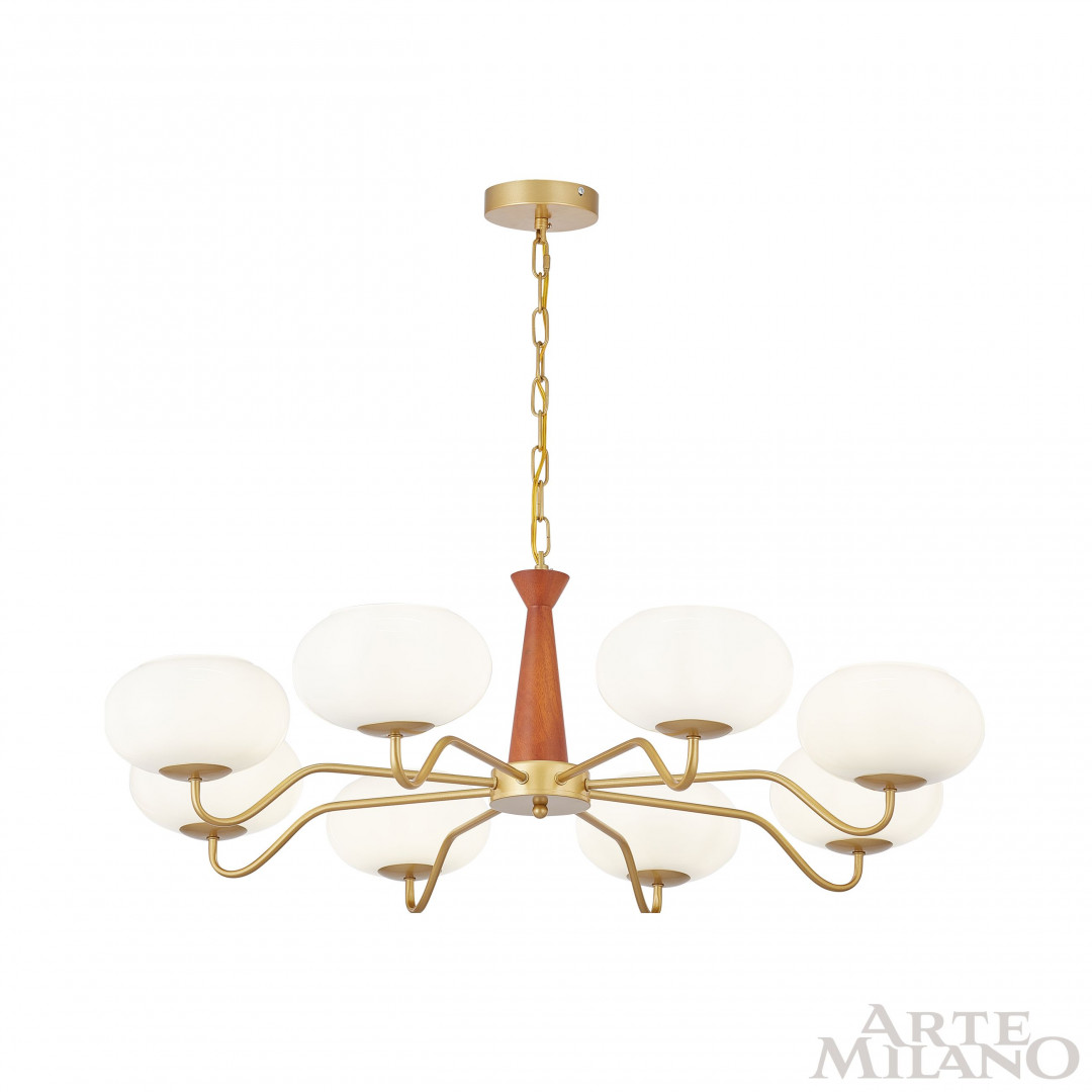 подвесная люстра arte milano napoli 310166/d900/8 bs/wd