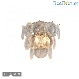 Настенный светильник iLamp Rockfeller W2549-2 Nickel