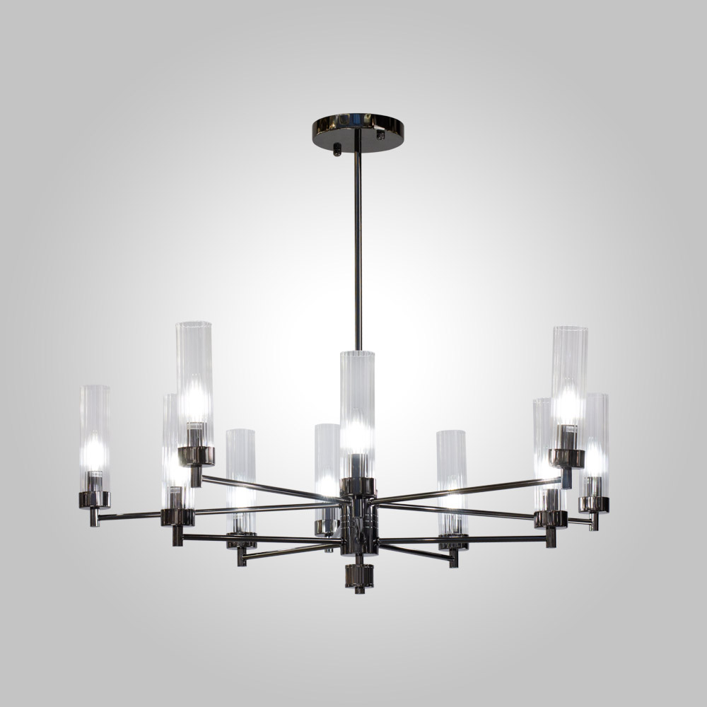 люстра на штанге am group indigo sp10 pearl black