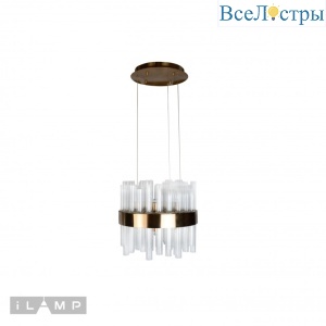 Подвесная люстра iLamp Art 6120-400 GD