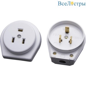 Вилка с розеткой для плит Stekker PPG32-50-20 39016