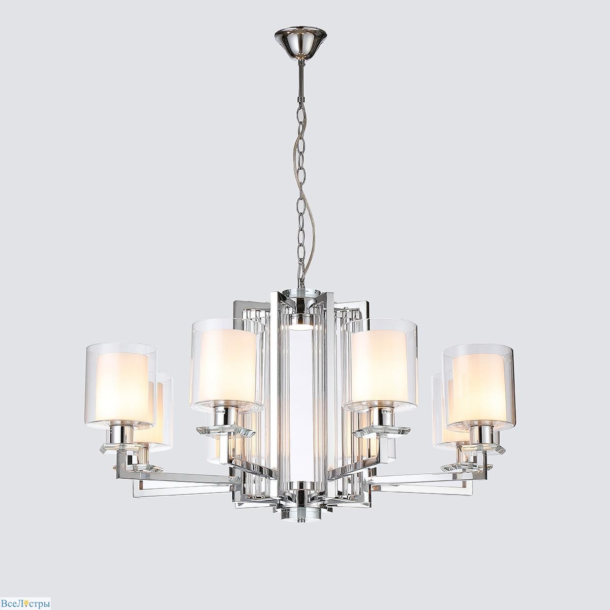 подвесная люстра ilamp king rm6201-8 cr+cl