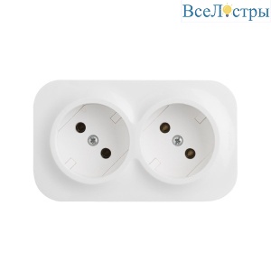 Розеточный блок двойной б/з Legrand Quteo 782231