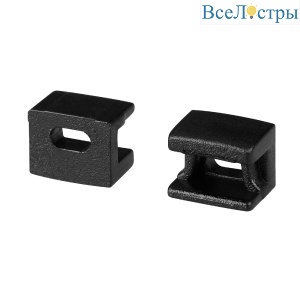 Заглушка Arlight PLINTUS-FANTOM BLACK с отверстием 043608