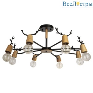 Потолочная люстра Loft IT Sven 10024/8 Black