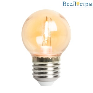 Лампа светодиодная Feron LB-383 E27 2W оранжевый 48932