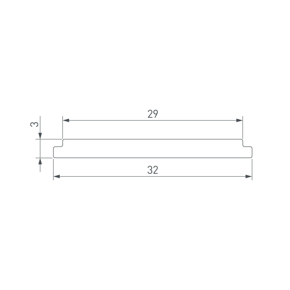 экран arlight line-3560-bent-side-2m opal 062982