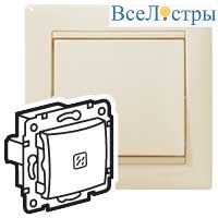 Выключатель одноклавишный с подсветкой Legrand Valena Classic 695601
