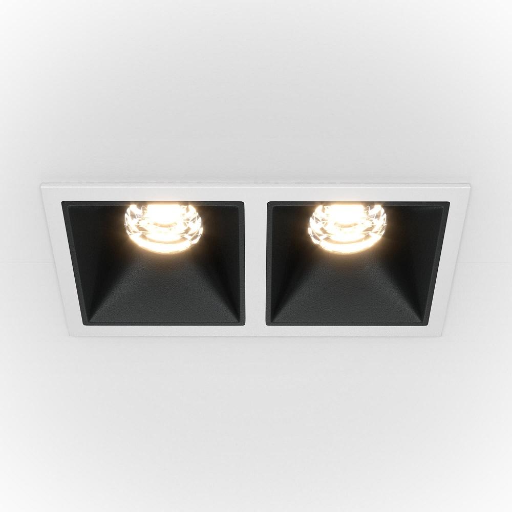 встраиваемый светильник maytoni alfa led dl043-02-10w4k-sq-wb