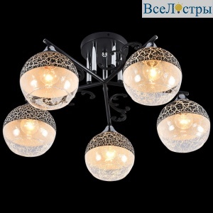 Люстра на штанге Reluce 01277-0.3-05B BK+CR