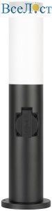Ландшафтный светильник ЭРА Беллона GBF-103-1-BL-0450 230В Е27 IP54 черный с розеткой Б0071047