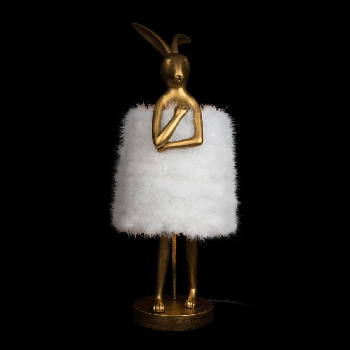настольная лампа loft it lapine 10315/b white fluff