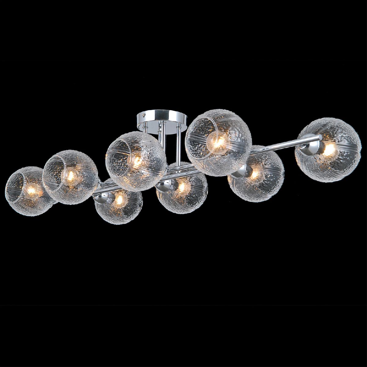 потолочная люстра illumico il0701-8csq-24 cr aries