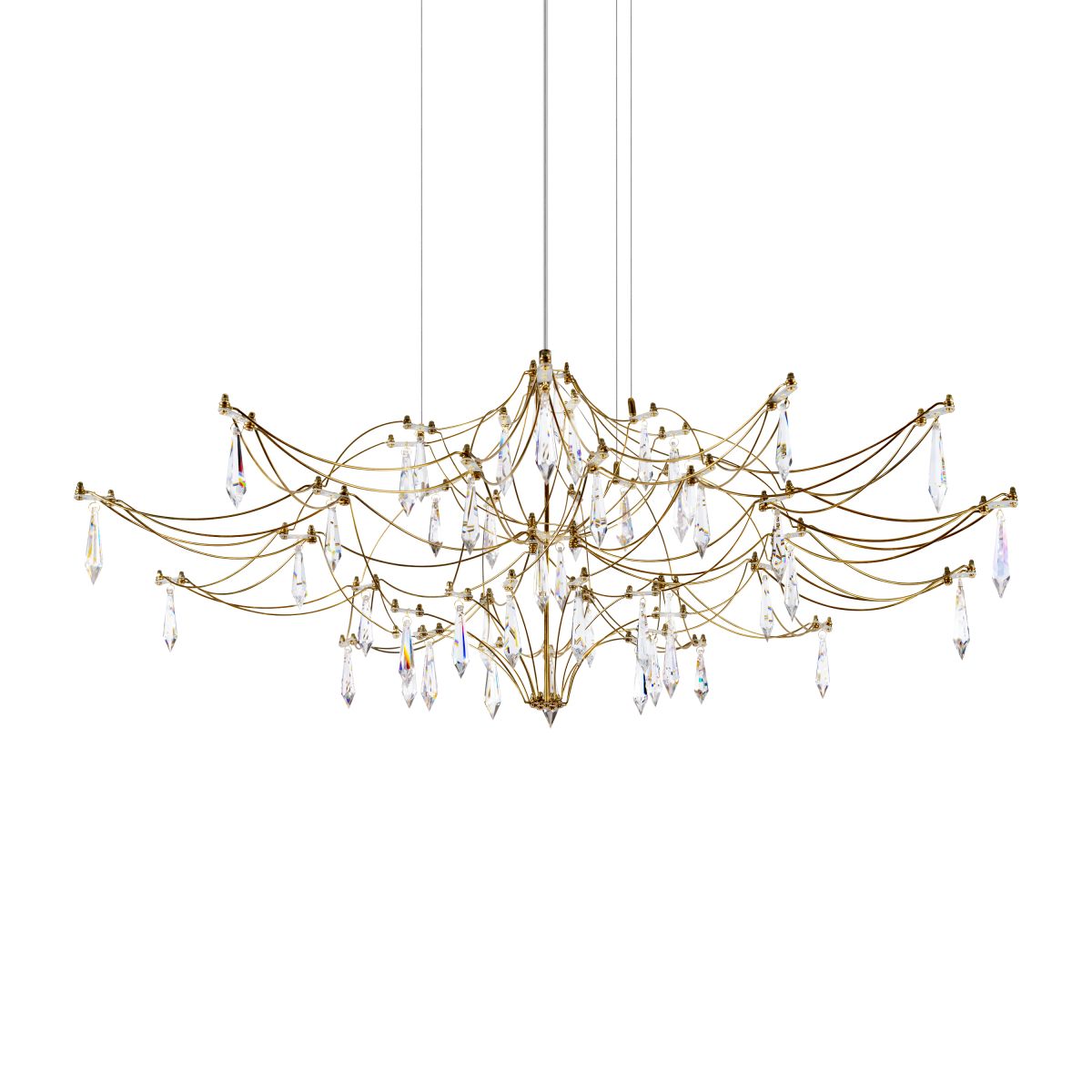 подвесная люстра loft it mira 10587/1000 gold asfour