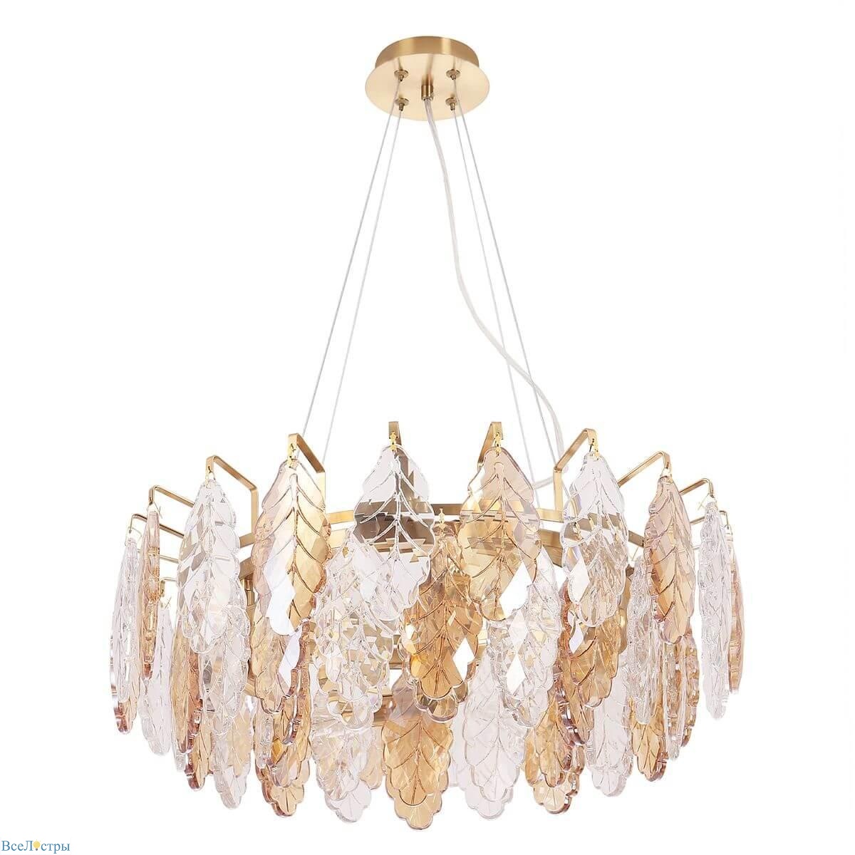 подвесная люстра crystal lux trevi sp6 brass