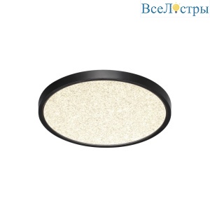 Настенно-потолочный светодиодный светильник Sonex Mitra Omega Black 7662/24L