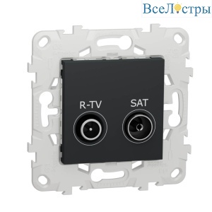 Розетка R-TV/SAT проходная Schneider Electric Unica New NU545654