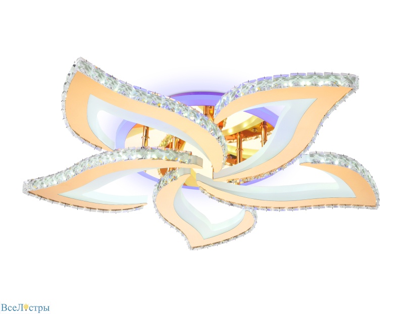 потолочный светодиодный светильник ambrella light acrylica fa1724