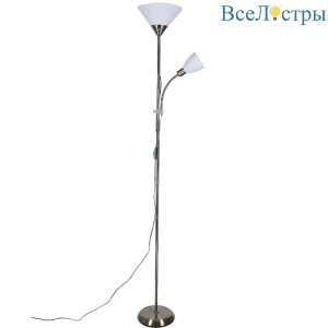 Торшер Uniel UML-T520 E27+E14 SILVER/WHITE UL-00010195