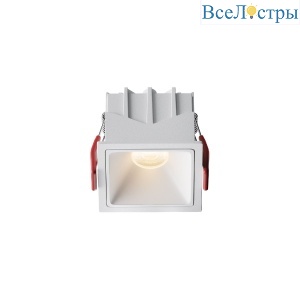 Встраиваемый светильник Maytoni Alfa led DL043-01-10W3K-SQ-W-1