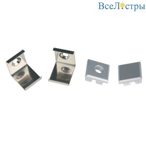 Комплект заглушек и скоб Uniel UFE-N05 SILVER A POLYBAG UL-00000625