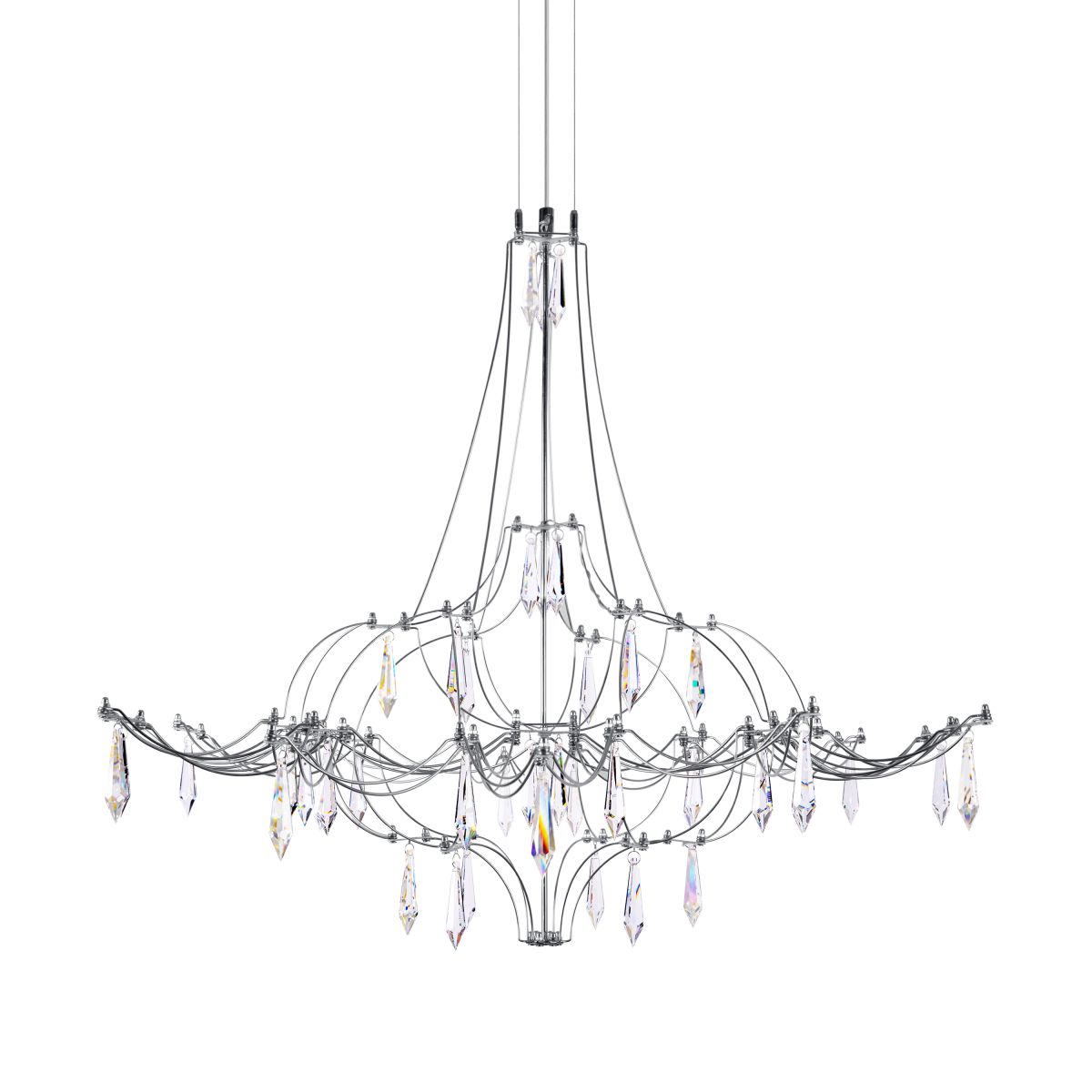 подвесная люстра loft it mira 10588/800 silver asfour