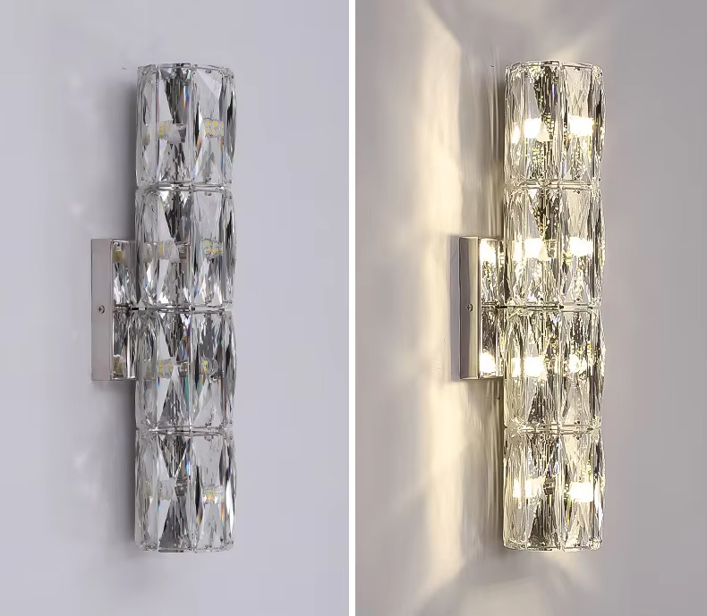 настенный светильник delight collection wall lamp a06w/4 silver/clear
