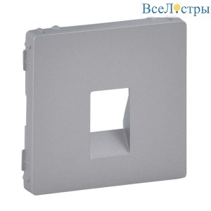 Лицевая панель Legrand Valena Life аудиорозетки алюминий 755362