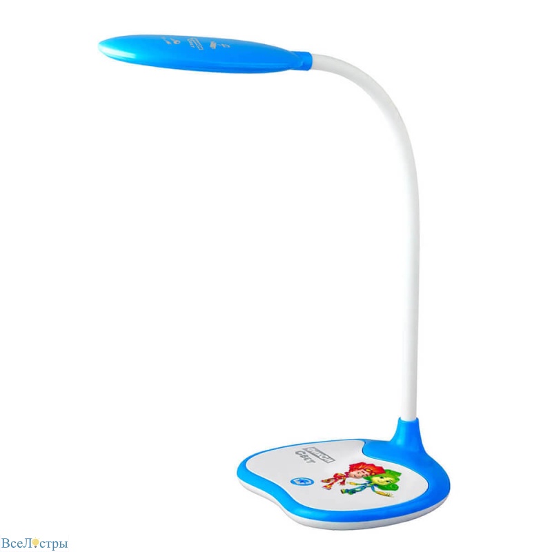 настольная лампа эра nled-433-6w-bu б0028462