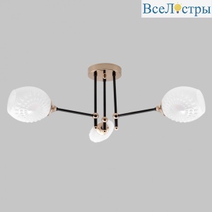 Потолочная люстра IMEX MD.4144-3-S-BK+FGD