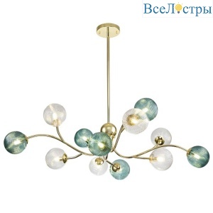 Подвесная люстра Indigo Selva 11032/12R Gold V000298